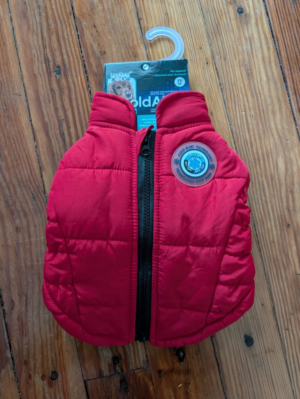 Luv Gear NWT ColdAir Red Quilted Pet Vest‎ Sz XS  Winter Dog Coat Puppy Jacket